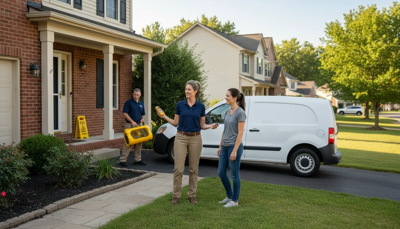 Residential water damage restoration in Liverpool, PA